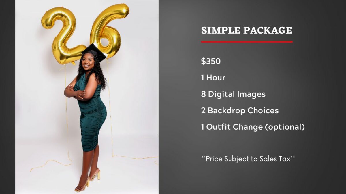 Simple Package Photography Services by Red October Firm