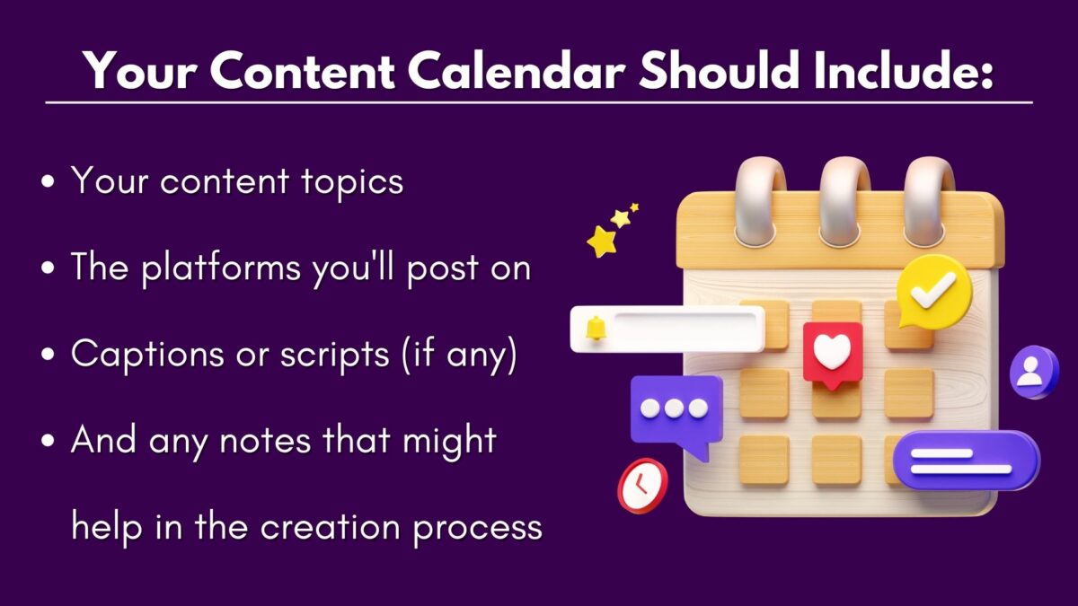 What Your Content Calendar Should Include