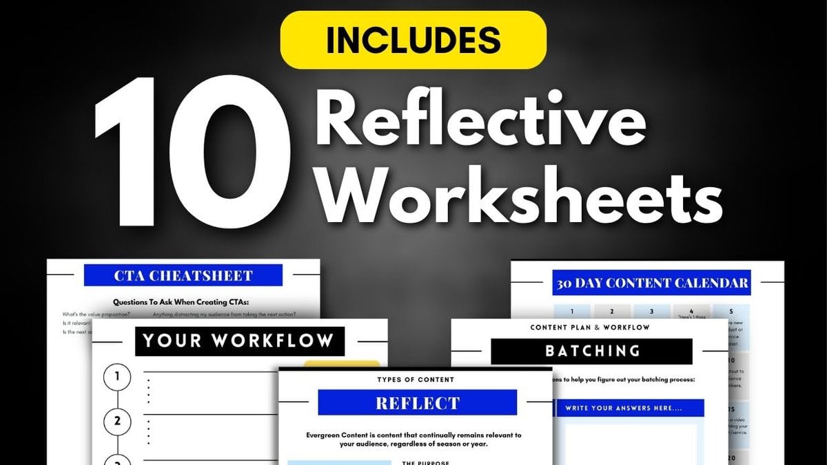 Content Done Right Worksheets