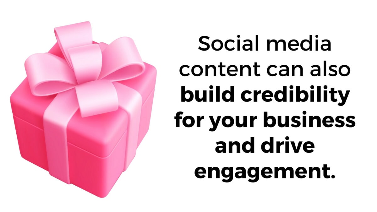 Social Media Content Builds Credibility