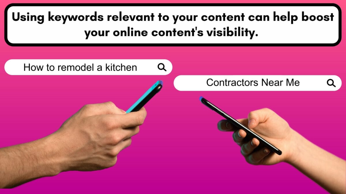 Adding Keywords To Your Content Can Help Boost The Content'S Visibility