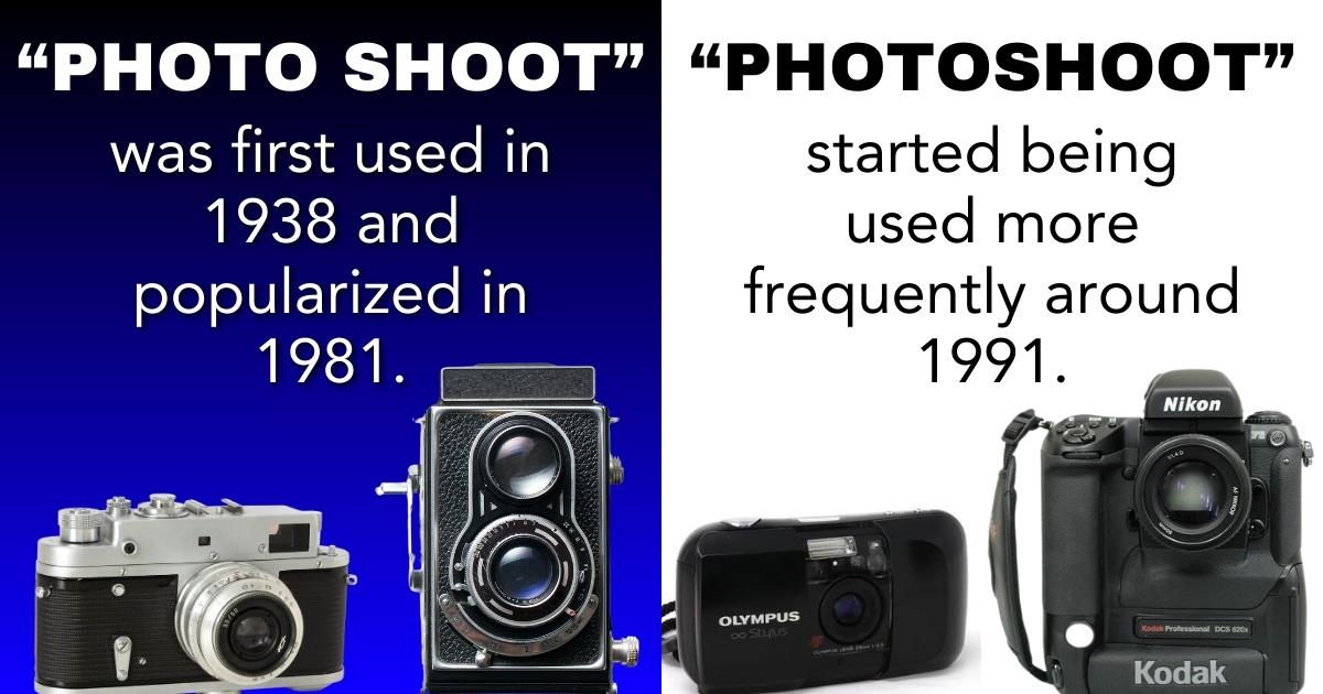 Photo Shoot Was First Used In 1939 And More Popular Around 1991.