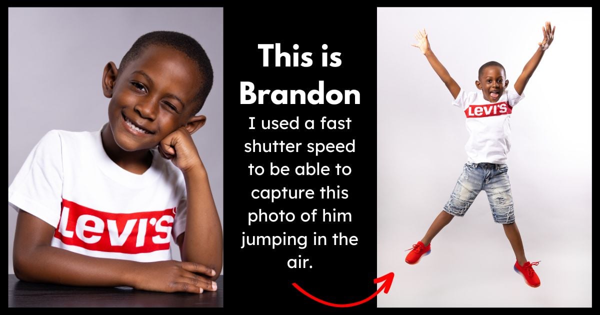 This Is Brandon I Used The Fastest Speed To Capture Him Jumping In The Air With Photography For Beginners.
