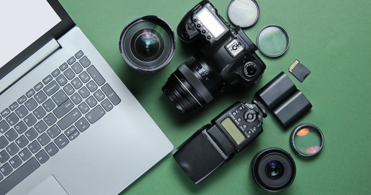 A Laptop Equipped With A Camera, Ideal For Photography Enthusiasts.