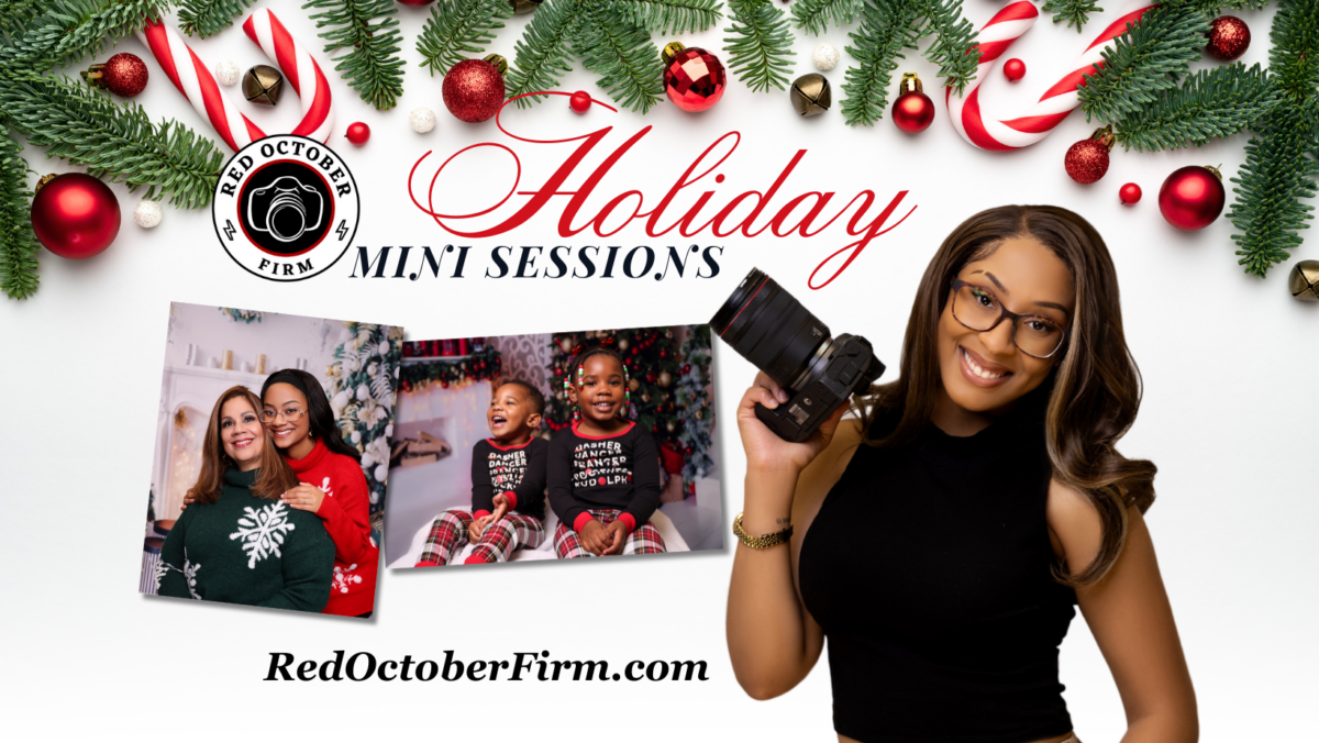 Red Ober Firm Holiday Family Photos Mini Sessions.