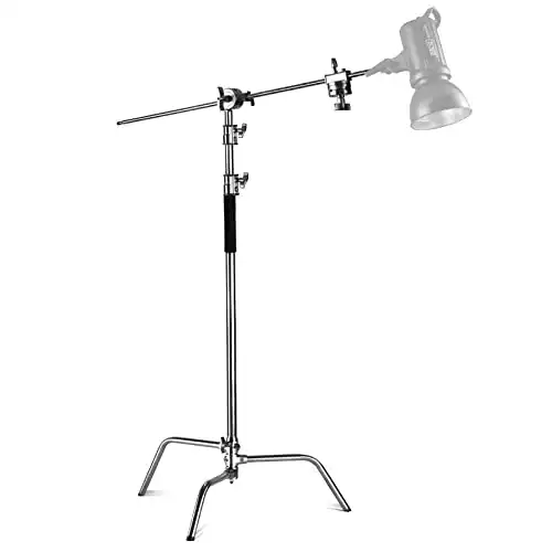 Neewer Stainless Steel Heavy Duty C Stand With Boom Arm